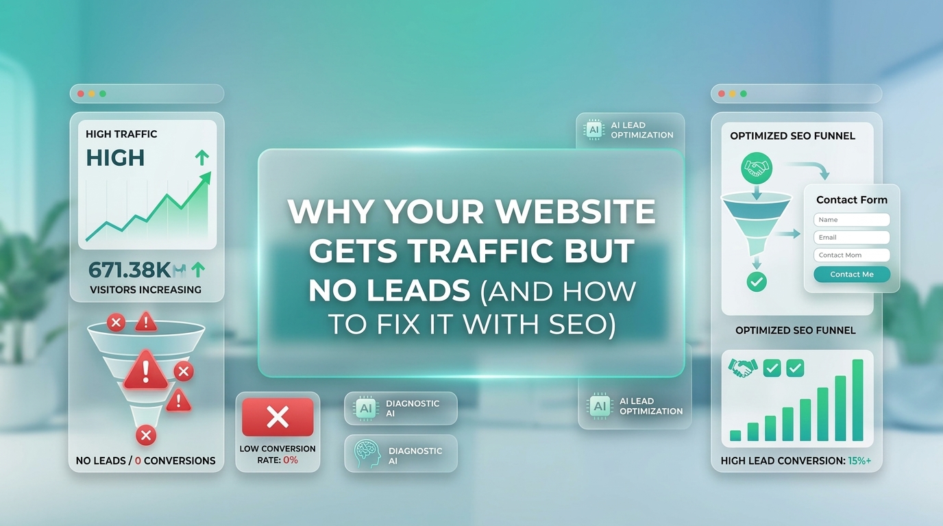 Why Your Website Gets Traffic But No Leads (And How to Fix It With SEO)
