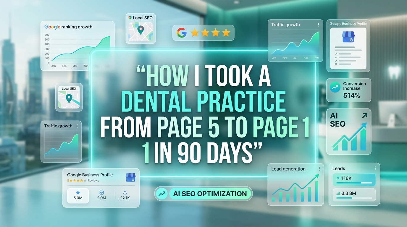 How I Took a Dental Practice From Page 5 to Page 1 in 90 Days (Case Study)