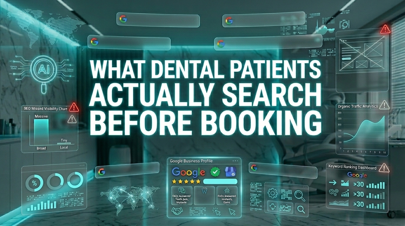 What Dental Patients Actually Search Before Booking (And Why Your Website Doesn’t Answer It)