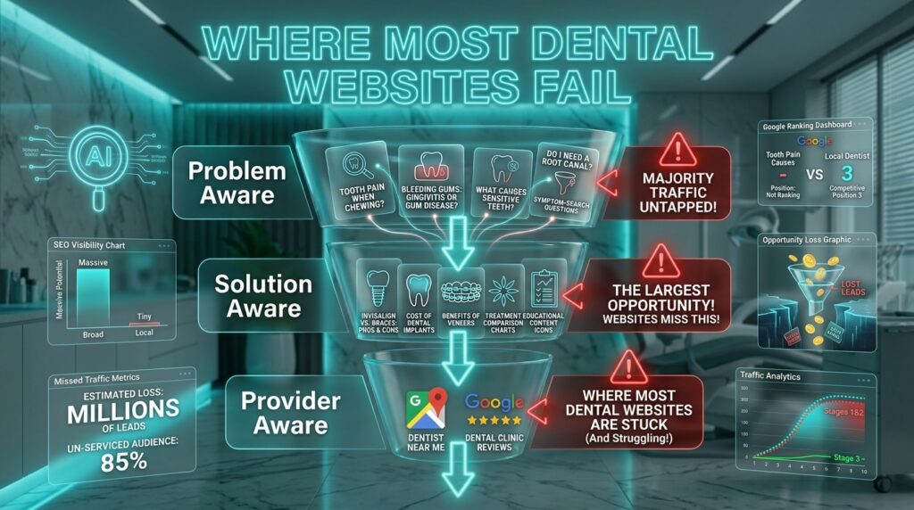 Why Most Dental Websites Fail at Stages 1 and 2